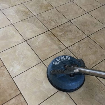 Tile and grout being cleaned in Jeanette PA